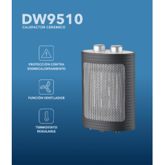 Chauffage céramique gris Daewoo