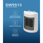 Chauffage céramique Daewoo 1800 W blanc PTC 2 niveaux