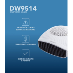 chauffage d'appoint blanc Daewoo