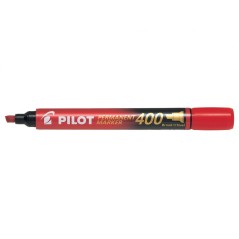 ✅ Marqueur permanent Pilot 400 - Pointe biseautée 4,5 mm - Ligne 4 mm - Couleur rouge couleur rouge en stock