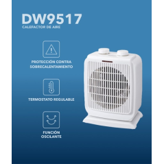 chauffage d'appoint blanc 2000W