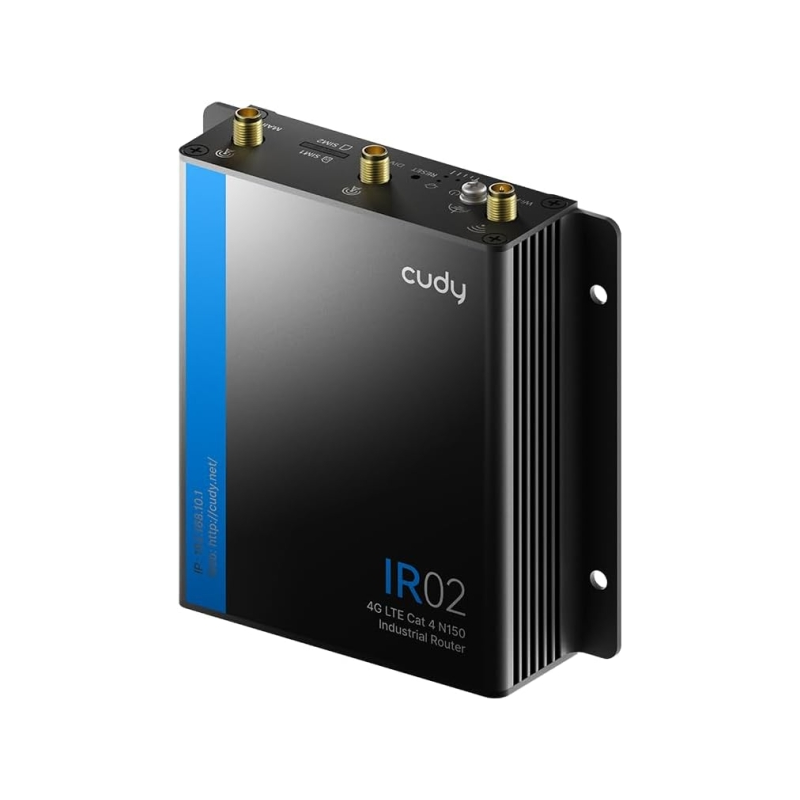 Cudy IR02_EU Routeur industriel WiFi N150 4G LTE CAT 4 Noir Cudy IR02_EU Routeur industriel WiFi N150 4G LTE CAT 4 Noir