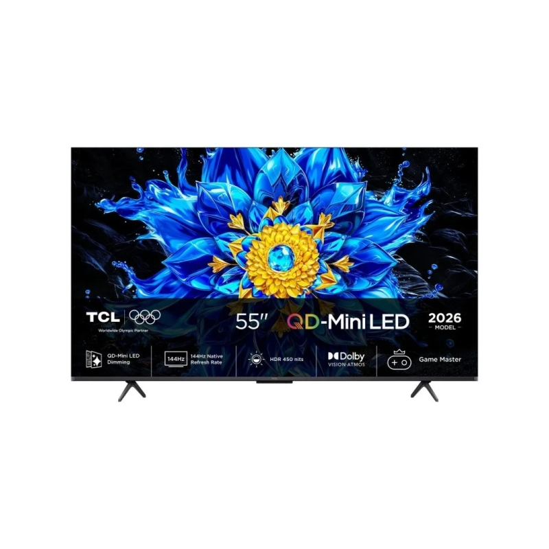 TCL 55P8L TV QD MiniLED 55 4K HDR 144 Hz Noir TCL 55P8L TV QD MiniLED 55 4K HDR 144 Hz Noir