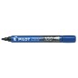 Marqueur Permanent Pilot 100 - Pointe Conique Fine 4.5mm - Trait 1mm - Couleur Bleu