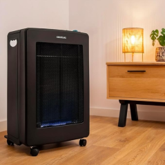 Chauffage à gaz pliable noir