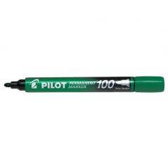 ✅ Marqueur Permanent Pilot 100 - Pointe Conique Fine 4.5mm - Trait 1mm - Couleur Vert couleur vert en stock