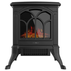 Cheminée électrique noire Cecotec
