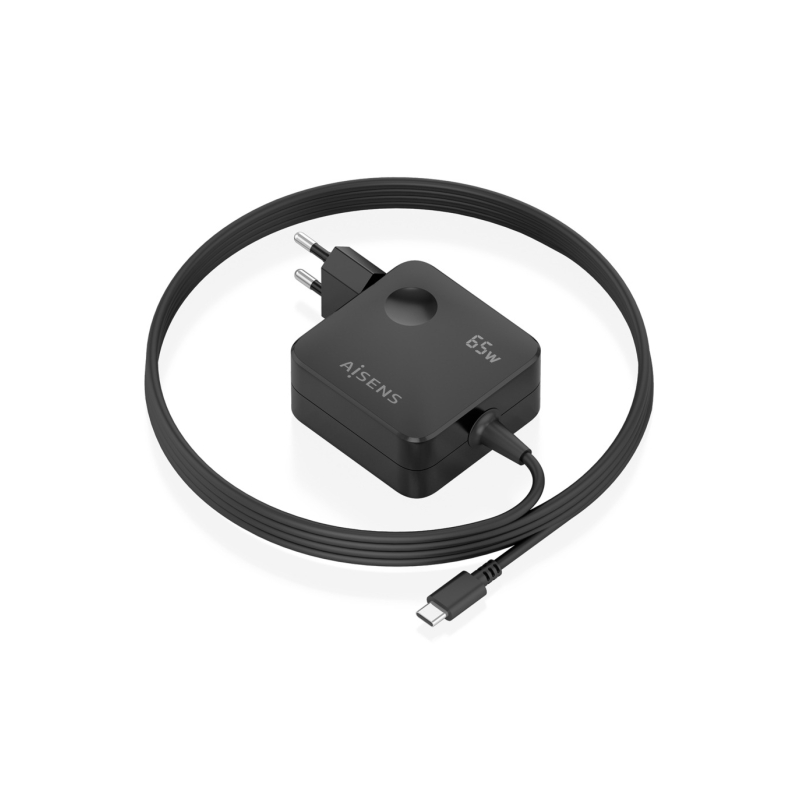 Chargeur GAN 65W USB-C Aisens Noir Chargeur GAN 65W USB-C Aisens Noir