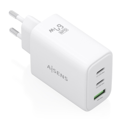 chargeur USB C blanc 67W