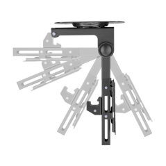 Support plafond TV noir