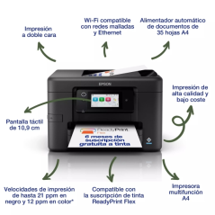 Imprimante Epson WorkForce noire WiFi