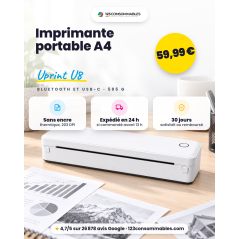 Imprimante thermique A4 UPRINT U8 blanche haute qualité