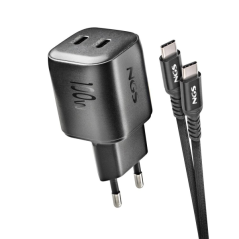 chargeur mural noir USB C