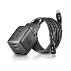chargeur GaN USB C noir