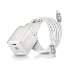 chargeur mural USB C blanc