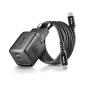 Chargeur GaN mural NGS Bud 65W-C 65W USB-C noir Chargeur GaN mural NGS Bud 65W-C 65W USB-C noir