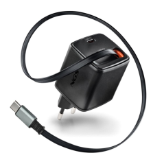 chargeur USB C noir 65W