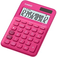 calculatrice Casio rouge écran LCD