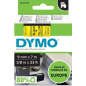Dymo D1 40918 Étiquette 9 mm x 7 m Noir sur jaune
