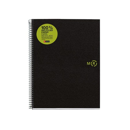 ✅ LOT de 5 Miquel Rius Notebook4 Eco Cahier à Spirale Format A4 - Papier 100% Récupération Post-Consommation en stock