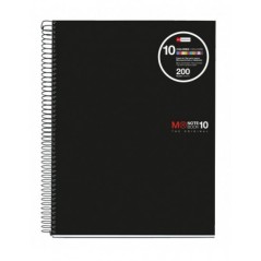 ✅ LOT de 5 Miquel Rius Notebook10 Cahier Spirale Format A4 - 200 Feuilles de 70gr Microperforé 4 Trous - Couver en stock