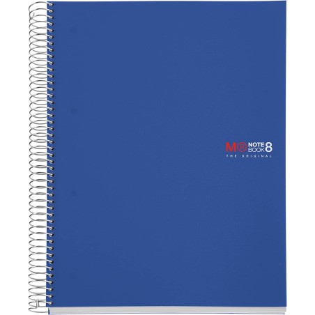 ✅ Miquel Rius Notebook8 Cahier Spirale Format A4 - 200 Feuilles de 70 gr Microperforé 4 Trous - Couvertures Pol en stock