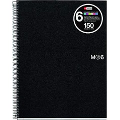 ✅ Miquel Rius Notebook6 Cahier Spirale Horizontal Format A4 7mm - 150 Feuilles de 70gr Microperforé 4 Trous - C en stock