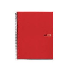 ✅ Miquel Rius Notebook6 Cahier Spirale Format A5 - 150 Feuilles de 70gr Microperforé 2 Trous - Couvertures Poly en stock