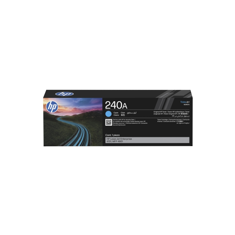 Cartouche de toner HP 240A cyan originale Cartouche de toner HP 240A cyan originale