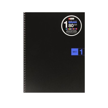 ✅ LOT de 5 Miquel Rius Notebook1 Cahier Spirale Format A4 - 80 Feuilles Microperforées 4 Trous - Grille 5x5 - B en stock