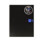 LOT de 5 Miquel Rius Notebook1 Cahier Spirale Format A4 - 80 Feuilles Microperforées 4 Trous - Grille 5x5 - Bande Feuille Bleue