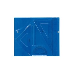 ✅ Mallette Maped Rules avec Fermeture - Règles de 30 cm. et 15cm. Carré de 20 cm. Carré de 25 cm. et Rapporte en stock