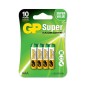GP Pack de 4 Piles Super Alcalines LR03 AAA 1.5V
