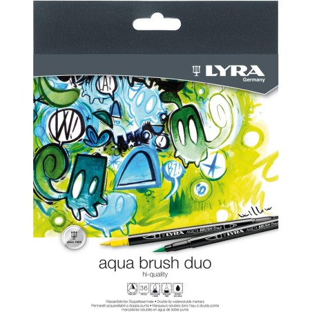 ✅ Lyra Aqua Brush Duo Lot de 36 Feutres couleur Surtido en stock