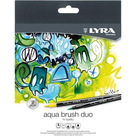 ✅ Lyra Aqua Brush Duo Lot de 24 Feutres couleur Surtido en stock