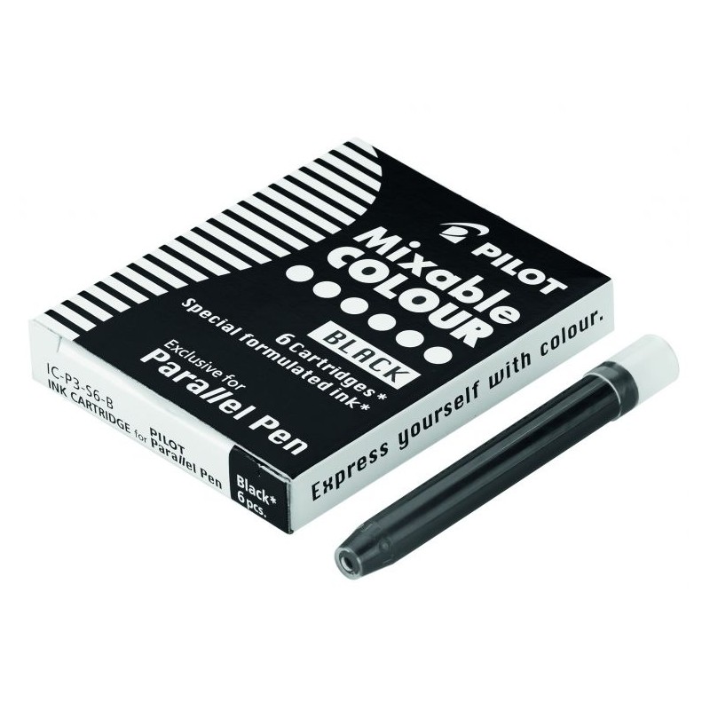 Recharges stylo-plume Parallel noir 1 ml x6 Pilot Recharges stylo-plume Parallel noir 1 ml x6 Pilot