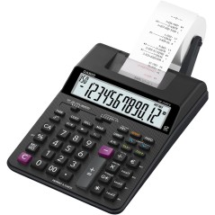 Calculatrice imprimante Casio noire bureau