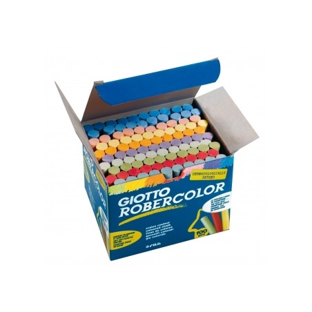 ✅ Giotto Robercolor Lot de 100 Craies - Couleurs couleur Plusieurs couleurs en stock