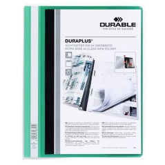 ✅ Chemise à attaches durables Duraplus - Pour format A4+ - Compartiment intérieur - Couverture arrière verte en stock