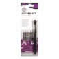 Porte-stylo noir avec 5 plumes Daler Rowney Porte-stylo noir avec 5 plumes Daler Rowney