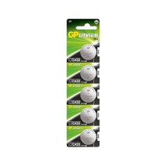 ✅ GP Lithium Pack de 5 Piles Bouton Lithium CR2430 3V couleur Plusieurs couleurs en stock