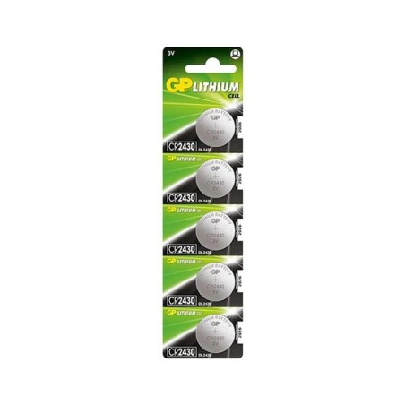 ✅ GP Lithium Pack de 5 Piles Bouton Lithium CR2430 3V couleur Plusieurs couleurs en stock