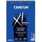 Canson Xl Mix Media Bloc Dessin Aquarelle de 30 Feuilles A4 - Grain Moyen - Spirale Microperforée - 21x29,7cm - 300g - Couleur