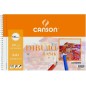 Canson Basik Bloc Dessin A4 avec Cadre - Album Spirale Microperforé - 23x32,5 cm - 120 Feuilles - 130g - Couleur Blanc