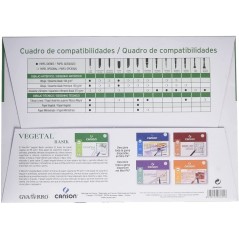 Canson Basik Végétal Minipack de 12 Feuilles A4 - 21x29,7cm - 95g - Couleur Transparent