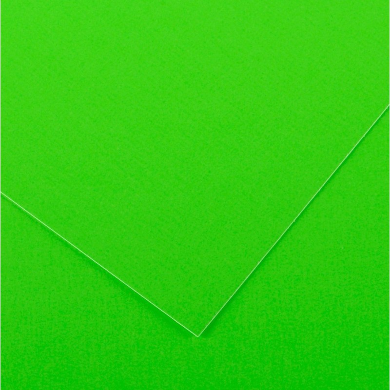Canson Guarro Pack de 25 Cartes A4 Iris de 185g - 50x65cm - Couleur Vert Fluo