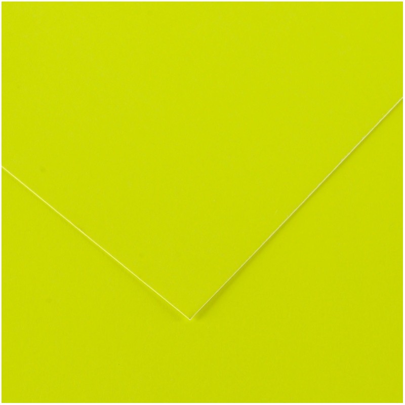 Canson Guarro Pack de 25 Cartes A4 Iris de 185g - 50x65cm - Couleur Jaune Fluo