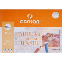 ✅ Canson Minipack de 10 Feuilles Dessin Lisse Basik A3 - 29,7x42cm - 130g - Couleur Blanc couleur Blanc en stock