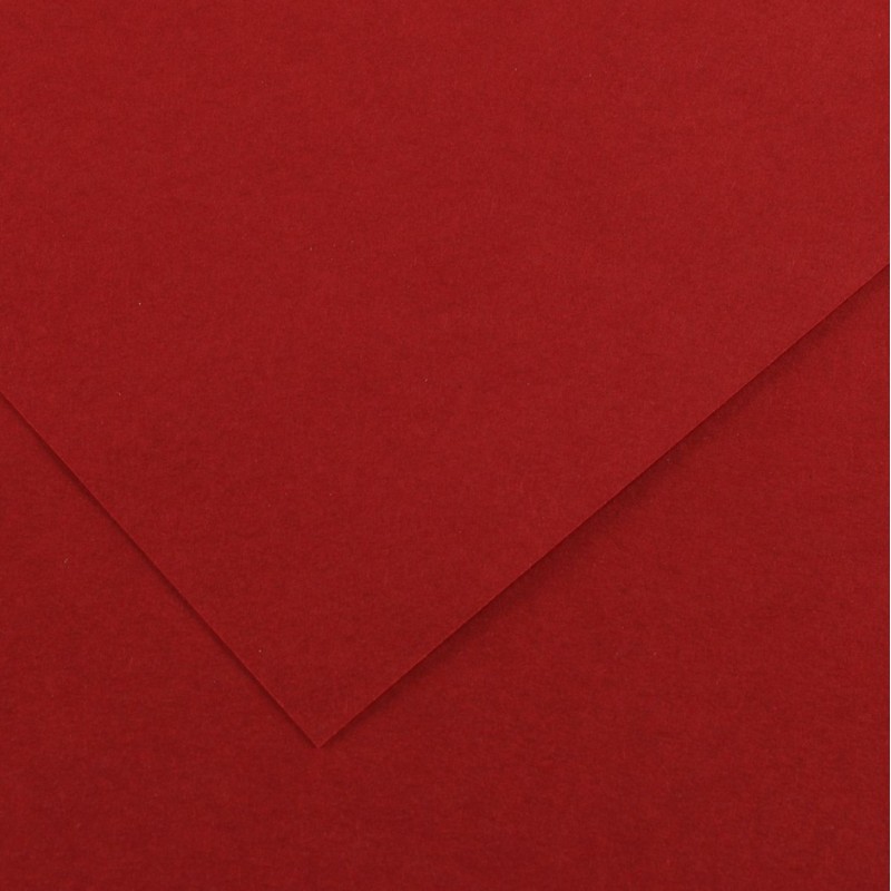 Canson Guarro Pack de 25 Cartes A4 Iris de 185g - 50x65cm - Couleur Grenat