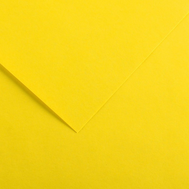 Canson Guarro Pack de 25 Cartes A4 Iris de 185g - 50x65cm - Couleur Jaune Canari